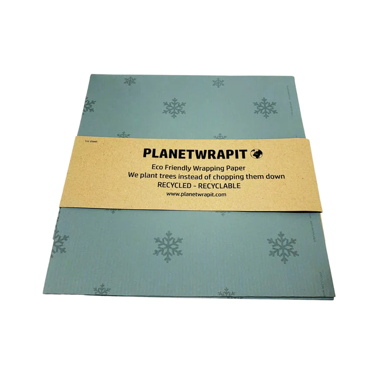 
                  
                    PlanetWrapIt Snowflake Recycled Kraft Wrapping Paper in 1 metre sheets
                  
                