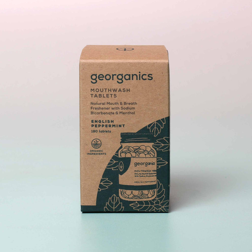 Georganics Mouthwash Tablets - English Peppermint